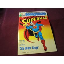 SUPERMAN: CITY UNDER SEIGE Book & Record Set! NM-! 1978!! $35.00 Shipped!