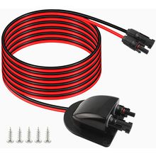 Solar Cable Entry Gland with 10Ft 10AWG Solar Extension Cable,Through RV Roof So