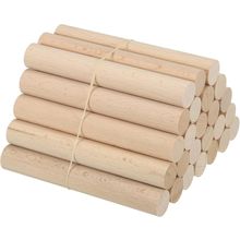 PATIKIL 3/4 X 6 Inch Dowel Rods Wood Sticks, 25 Pcs Unfinished Wooden Dowel Rods