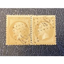 ICOLLECTZONE France 25 Pair Used Obliteration Cancel 4624 Extra Premium number