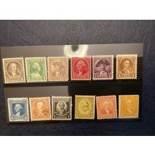ICOLLECTZONE US 704-715 VF NH Washington Bicentennial Set (2) (A900)