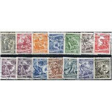 1950/1955 14 different values - #51 fine used (o)/cancelled