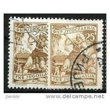 1952 Michel 683I+683II - #2 fine used (o) - with and without signature