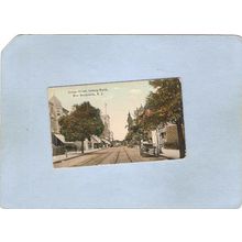 New Jersey New Brunswick Mini Post Card Street Scene George St Looking Nor~3625