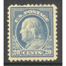 515 20c Benjamin Franklin Fine Plus MHR S0255
