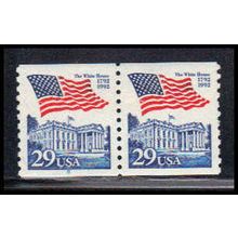 2609 29c U.S. Flag Over White House Very Fine MNH CNP Left 8 PA1474