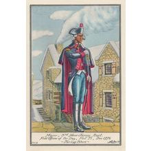 3rd Major New Jersey Regiment Canadian Army Uniform Postcard
