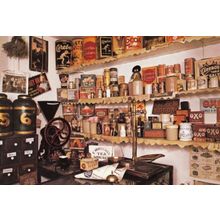 Tea Custard & Grocers Shop at Pickering Beck Island Yorkshire Museum Postcard