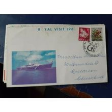 New Zealand FDC 1963 royal visit welington pictorial postmark