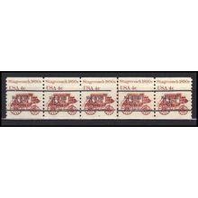1898Ab 4c Stagecoach Very Fine MNH Dry Gum PNC 5/5 Line Gap AA0026