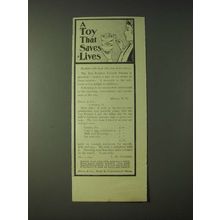 1900 Dana & Co. Toy Peerless Iceland Freezer Ad - A toy that saves lives