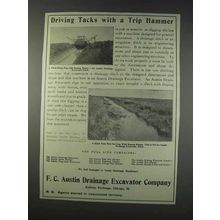1910 F.C. Austin Drainage Excavator Ad - Driving Tacks