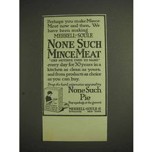 1914 Merrell-Soule None Such Mince Meat Ad