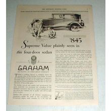 1930 Graham Standard Six Town Sedan Ad - Value