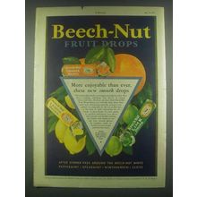 1931 Beech-Nut Fruit Drops Ad - More Enjoyable