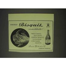 1958 Cognac Bisquit Ad - Unmistakably