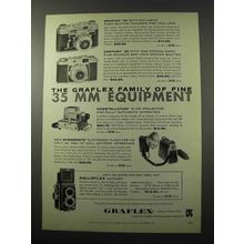 1958 Graflex Camea Ad - Graphic, Century 35, Kalloflex
