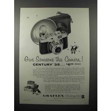 1958 Graflex Century 35 Camera Ad - Give Someone