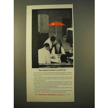1963 Travelers Insurance Ad - Big Company Benefits