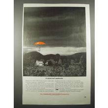 1963 Travelers Insurance Ad - A Storm Isn't Particular