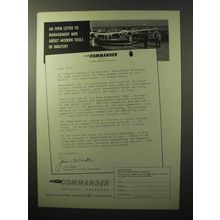 1964 Aero Commander 500B Plane Ad - Open Letter