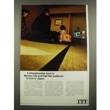 1967 ITT Earth Terminals Ad - A Championship Bout in Mexico City