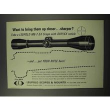 1967 Leupold M8-7.5X Scope Ad - Bring Them Closer