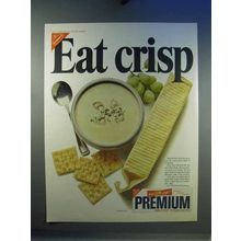 1967 Nabisco Premium Saltine Crackers Ad - Eat Crisp!