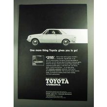 1968 Toyota Corona Ad - One More Thing Toyota Gives