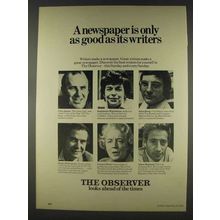 1978 The Observer Ad - Clive James, John Davis