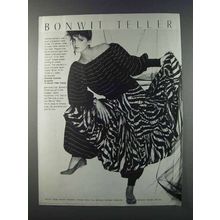 1981 Bonwit Teller Ad - Norma Kamali Top Pant Overskirt