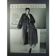1981 Bonwit Teller Maximillian Mink Coat Ad