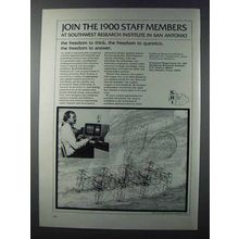 1981 SRI Southwest Research Institute Ad