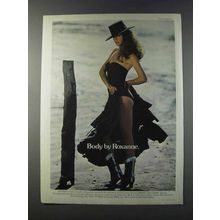 1981 Roxanne Maillot Swimsuit Ad - Body by Roxanne