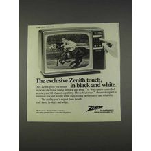 1982 Zenith Y124W Television Ad - The Exclusive Touch