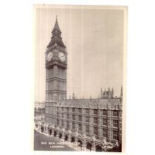 BIG BEN, WESTMINSTER, LONDON unused vintage postcard RP Lansdowne c.1940s =