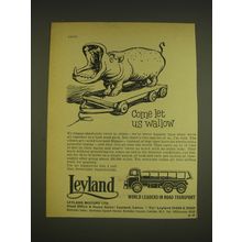 1963 Leyland Hippos Trucks Ad - Come let us wallow