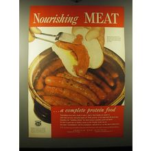 1948 American Meat Institute Ad - Nourishing Meat
