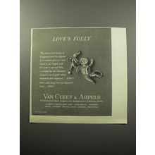 1951 Van Cleef & Arpels Cupid Pin Ad - Love's Folly