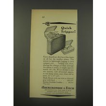 1956 Abercrombie & Fitch Air-Carry One-Suiter Luggage Ad - Quick Tripper
