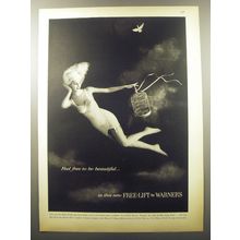1960 Warner's Free-Lift Girdle Ad - Feel free to be beautiful