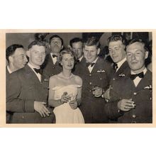 RAF Halton Bucks Military Party Drunk Funny Face Naval Dinner Old War Postcard