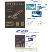 John Cochrane Mike Bannister Paul Douglas Les Brodie 4x Signed Concorde FDC