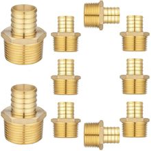 (10 Pack) Lidertik PEX Fittings 1 Inch Male NPT Adapter, 1" PEX F1807 to 1" NPT