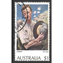 AUSTRALIA 1974: PAINTING DEFINITIVES - $1 SARGEANT - LAMBERT USED (G5)
