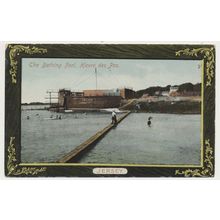 JERSEY St. Helier Bathing Pool at Havre des Pas early 20th C. RPPC J Welch 3514