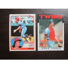 Two (2( Dave Engle Baseball Cards - See Pictures and Description Below