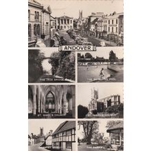 EC851 ANDOVER MULTI VIEW . R/P POSTCARD