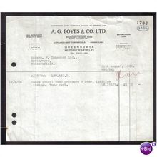 A. G. BOYES & CO LTD,QUEENSGATE,HUDDE RSFIELD, 24AUG66