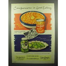 1952 Van Camp's Pork and Beans, Stokely's Pickles Ad